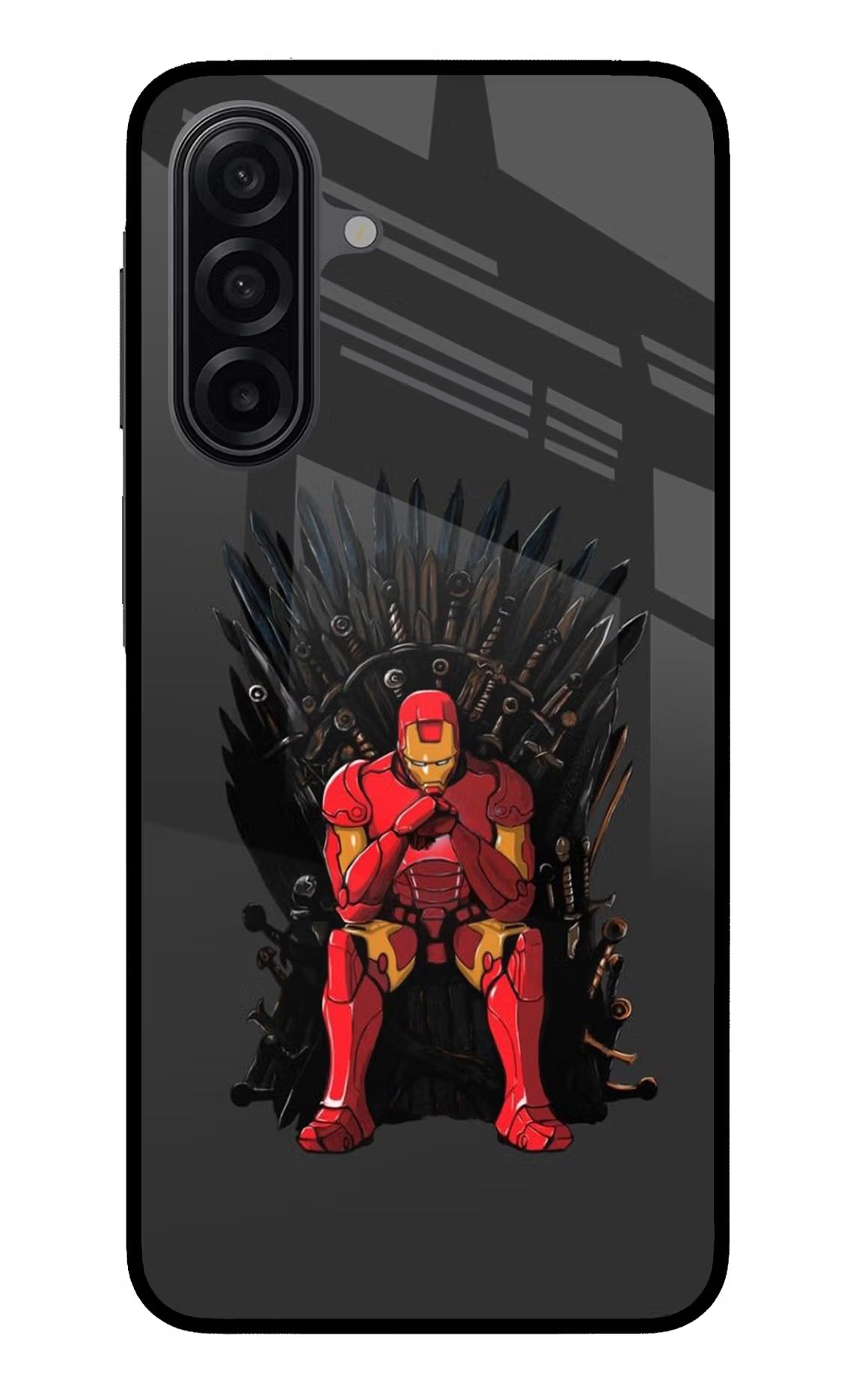 Ironman Throne Samsung M17 5G Glass Case
