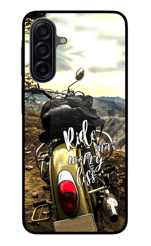 Ride More Worry Less Samsung M17 5G Glass Case