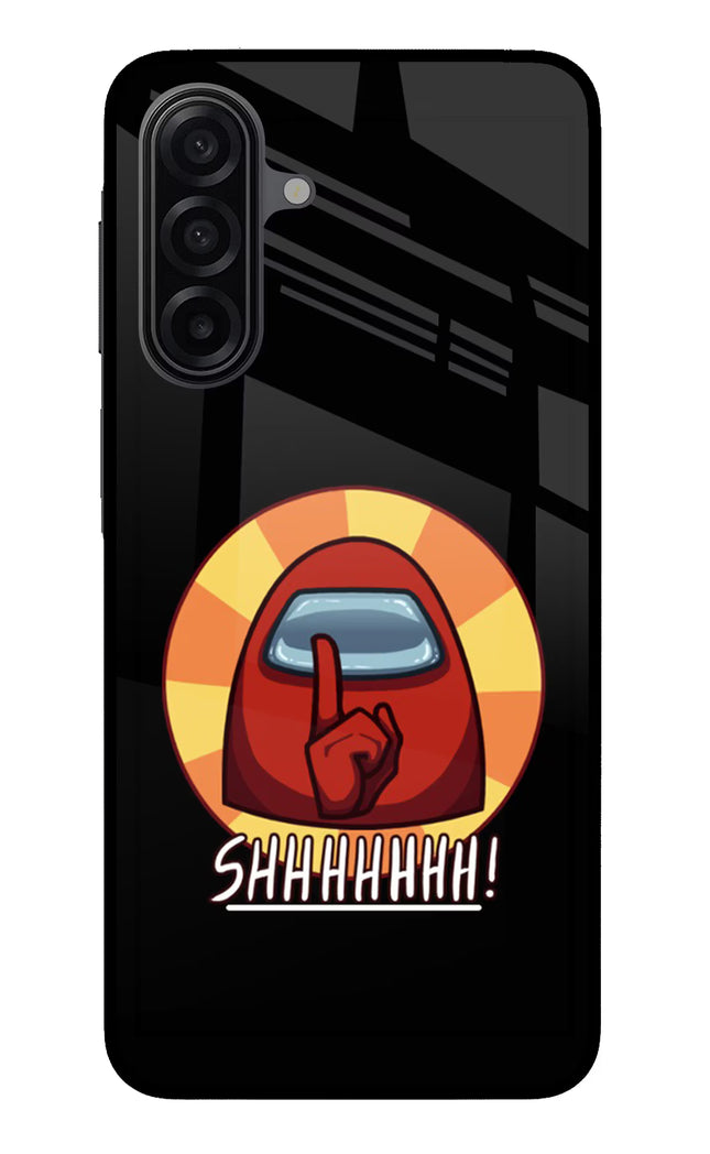 Among Us Shhh! Samsung M17 5G Glass Case Back Cover by Casekaro
