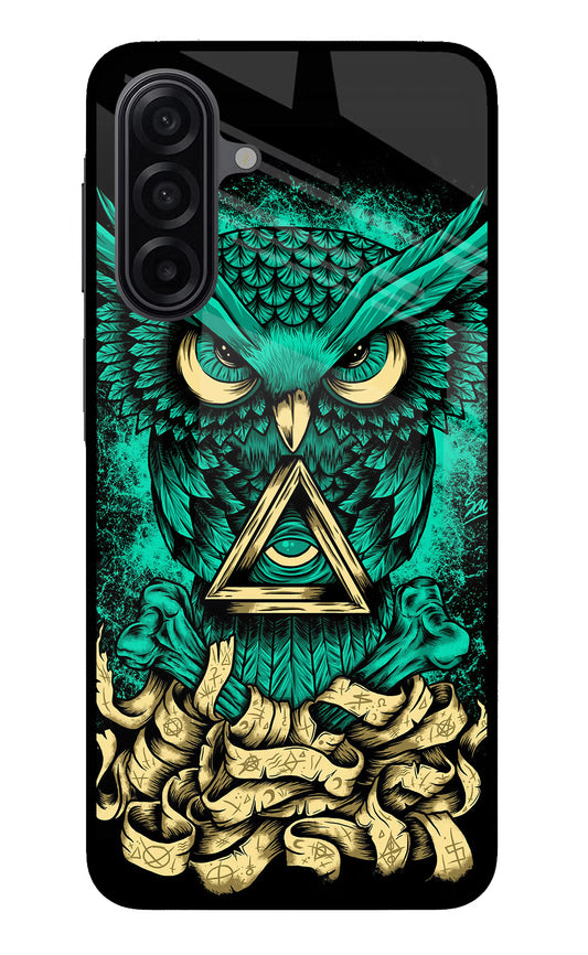 Green Owl Samsung M17 5G Glass Case