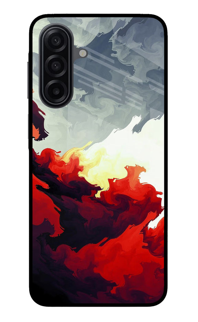 Fire Cloud Samsung M17 5G Glass Case Back Cover by Casekaro
