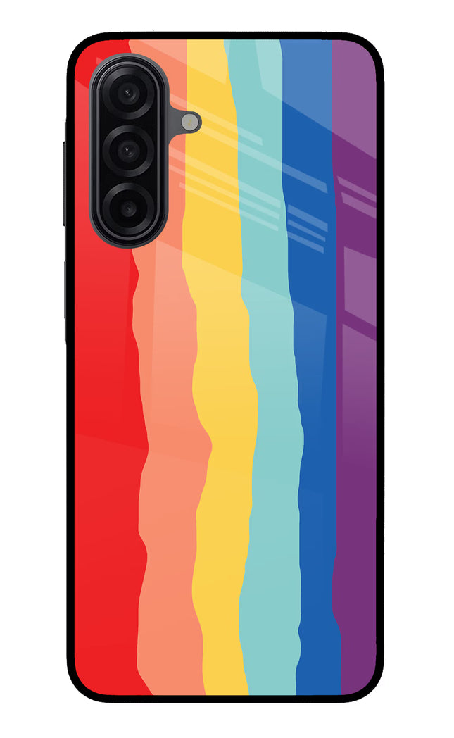 Rainbow Samsung M17 5G Glass Case Back Cover by Casekaro