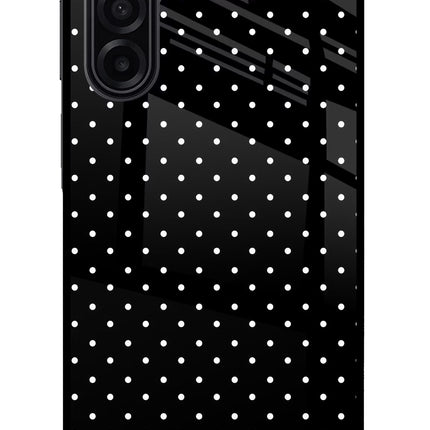 White Dots Samsung M17 5G Glass Case