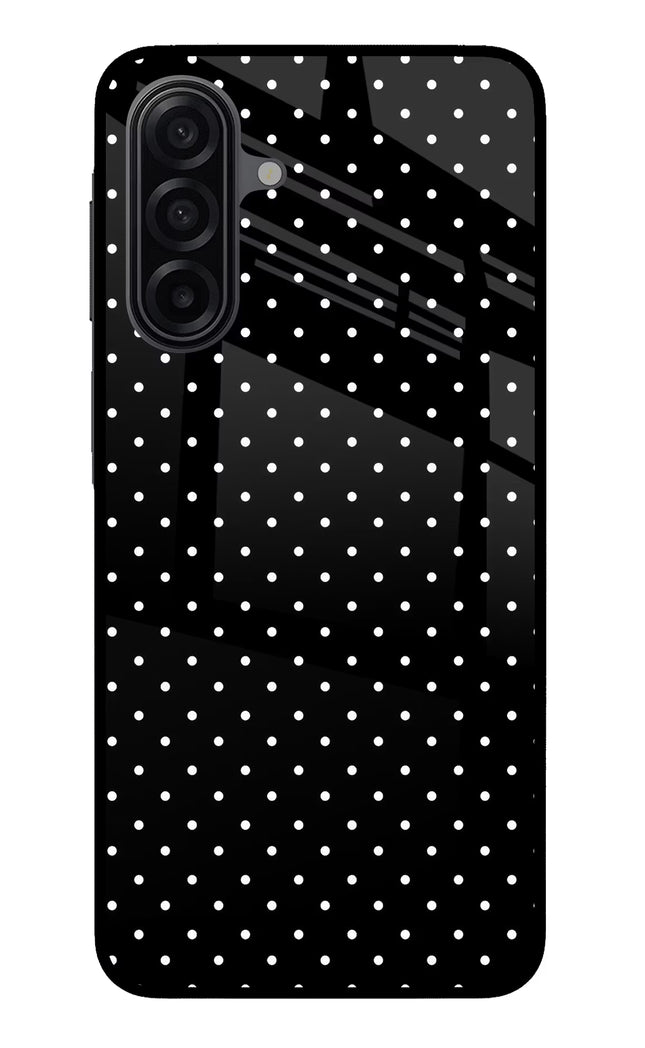 White Dots Samsung M17 5G Glass Case Back Cover by Casekaro