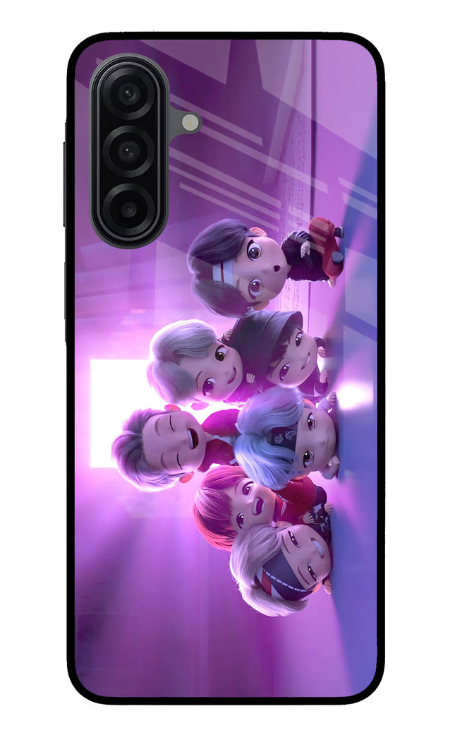 BTS Chibi Samsung M17 5G Glass Case Back Cover by Casekaro