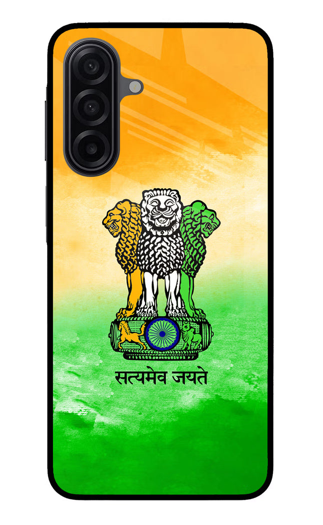 Satyamev Jayate Flag Samsung M17 5G Glass Case Back Cover by Casekaro