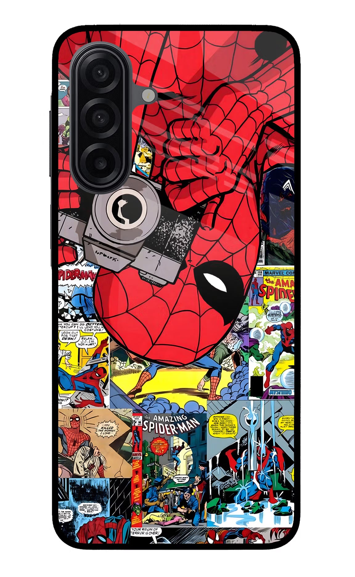 Spider Man Samsung M17 5G Glass Case