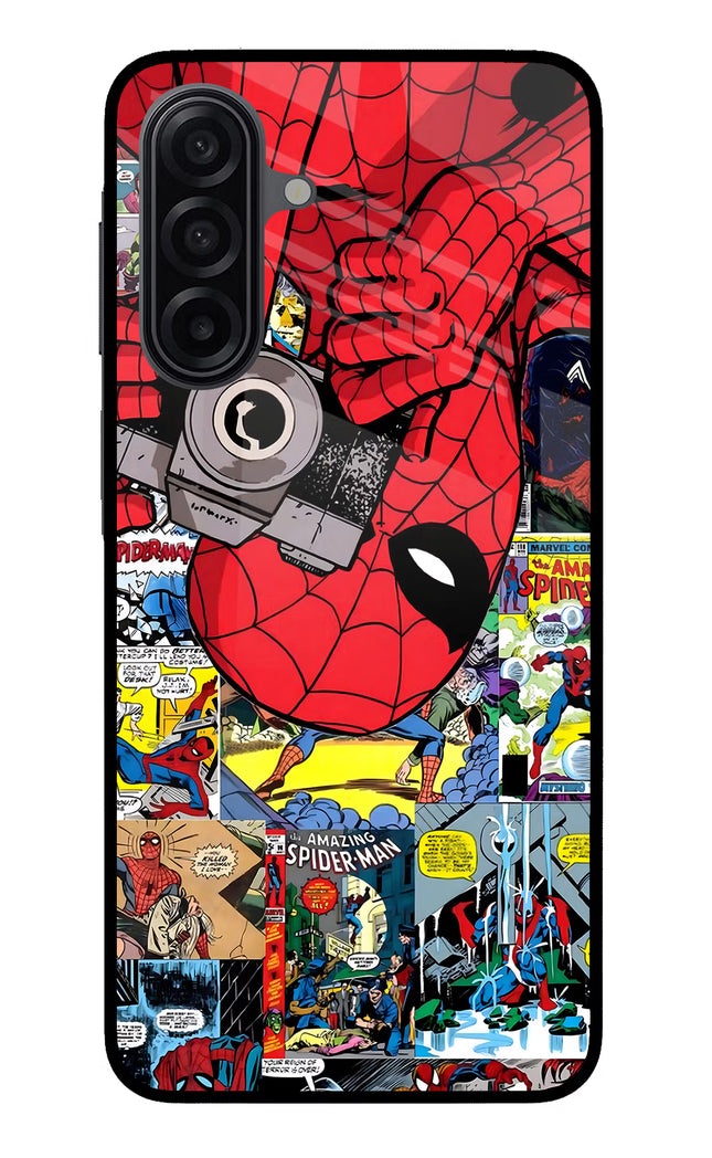 Spider Man Samsung M17 5G Glass Case Back Cover by Casekaro
