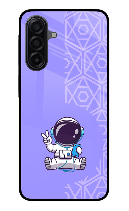 Cute Astronaut Chilling Samsung M17 5G Glass Case