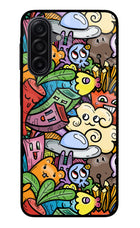 Veggie Doodle Samsung M17 5G Glass Case
