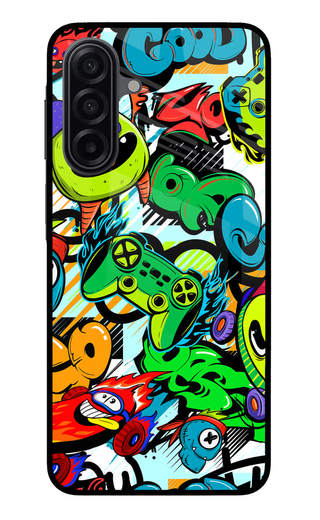 Game Doodle Samsung M17 5G Glass Case Back Cover by Casekaro