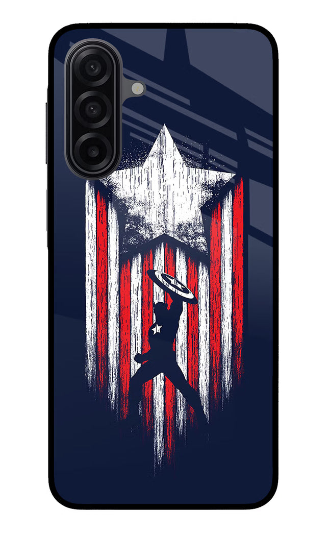 Captain America Marvel Art Samsung M17 5G Glass Case Back Cover by Casekaro