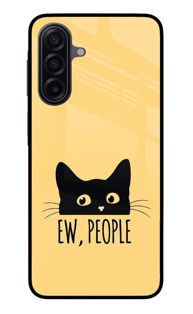 Ew People Catitude Samsung M17 5G Glass Case Back Cover by Casekaro
