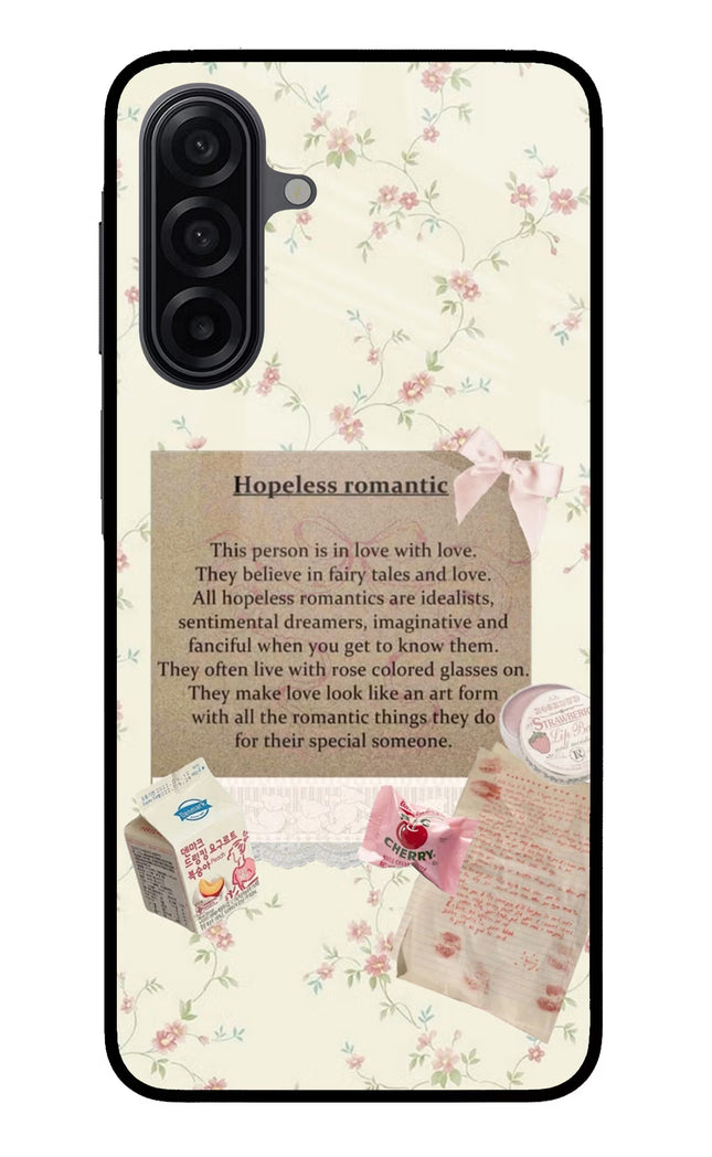 Hopeless Romantic Samsung M17 5G Glass Case Back Cover by Casekaro