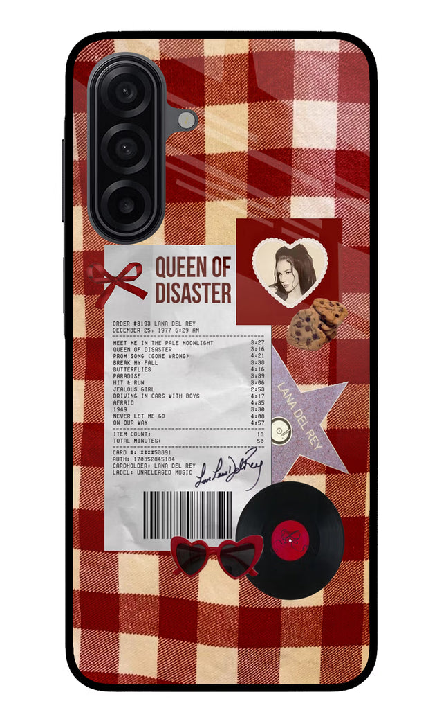 Queen of Disaster Samsung M17 5G Glass Case Back Cover by Casekaro
