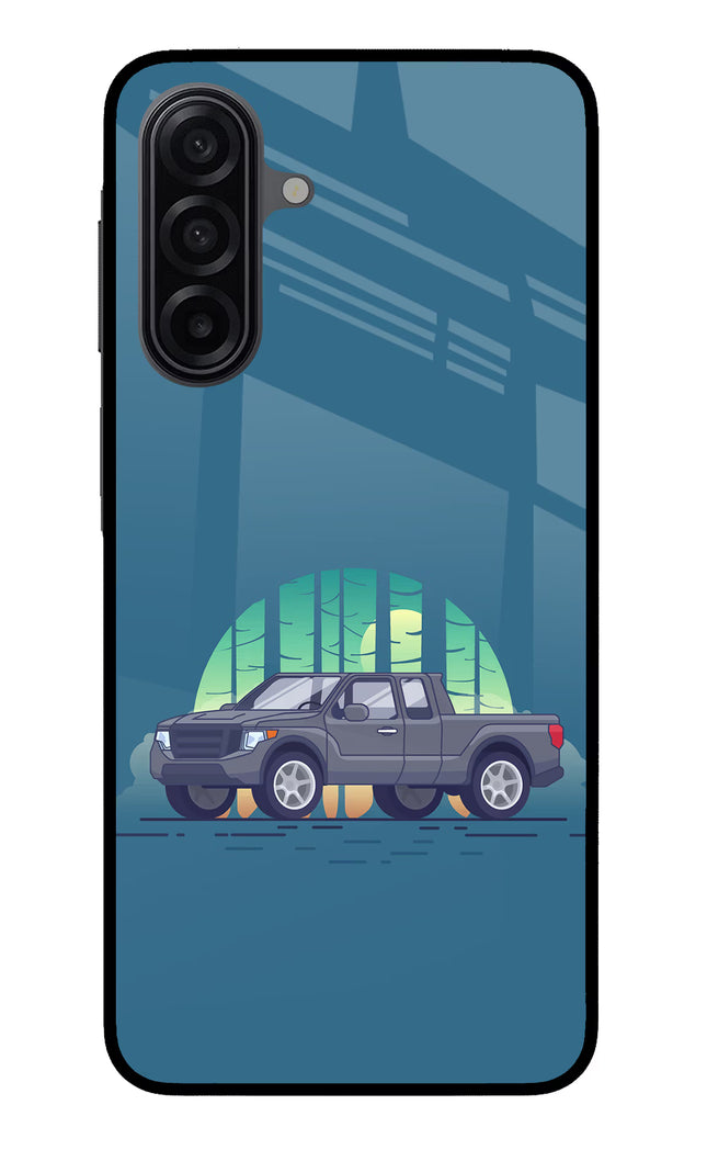 Retro Garage Vibe Samsung M17 5G Glass Case Back Cover by Casekaro
