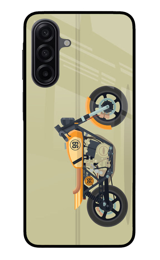 Vertical Speedster Samsung M17 5G Glass Case Back Cover by Casekaro