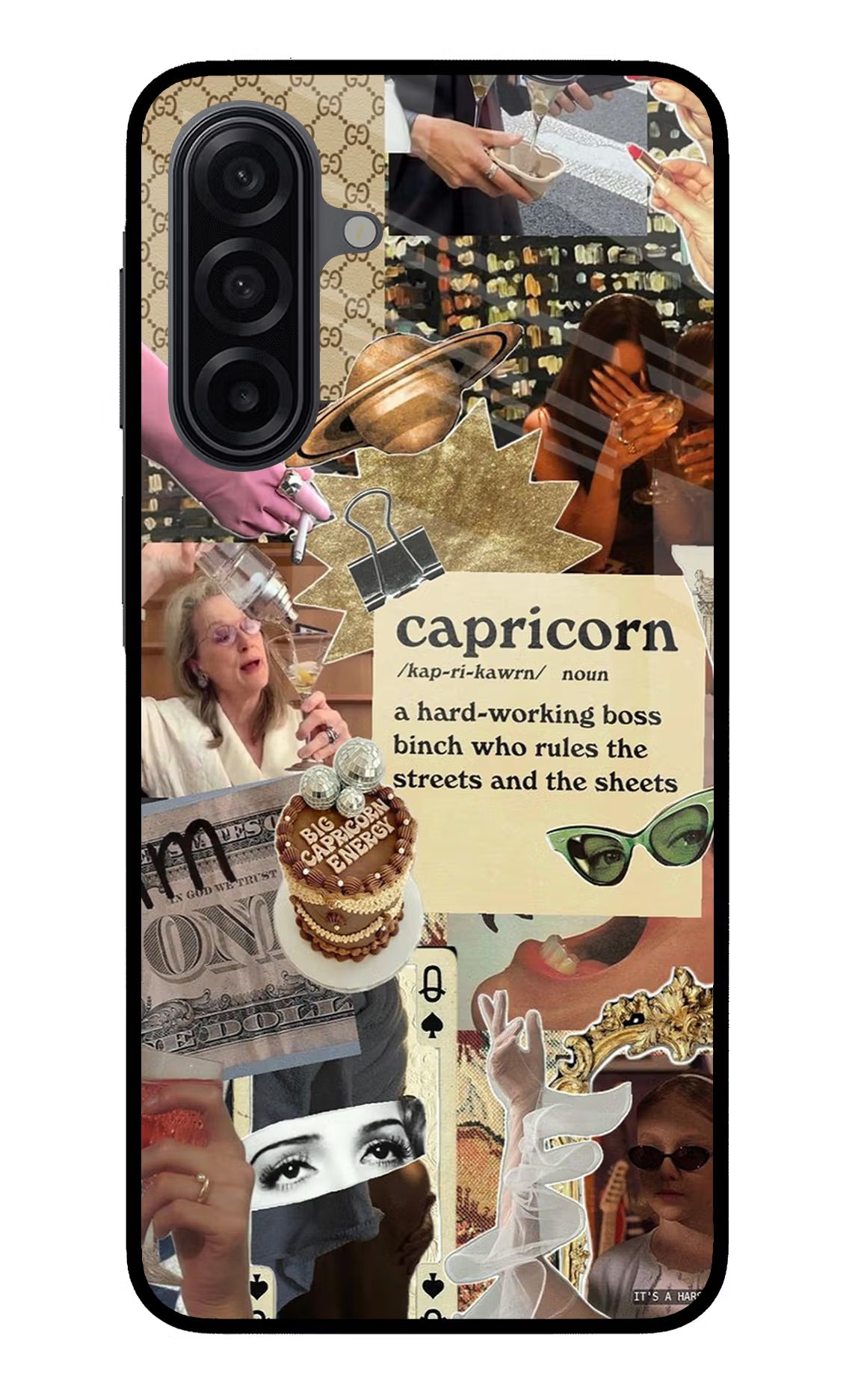 Capricorn Zodiac Samsung M17 5G Glass Case