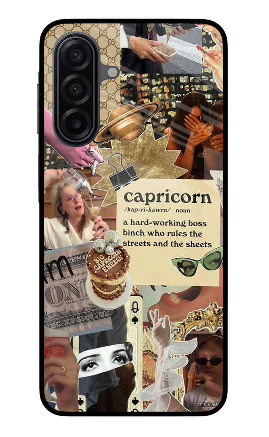 Capricorn Zodiac Samsung M17 5G Glass Case