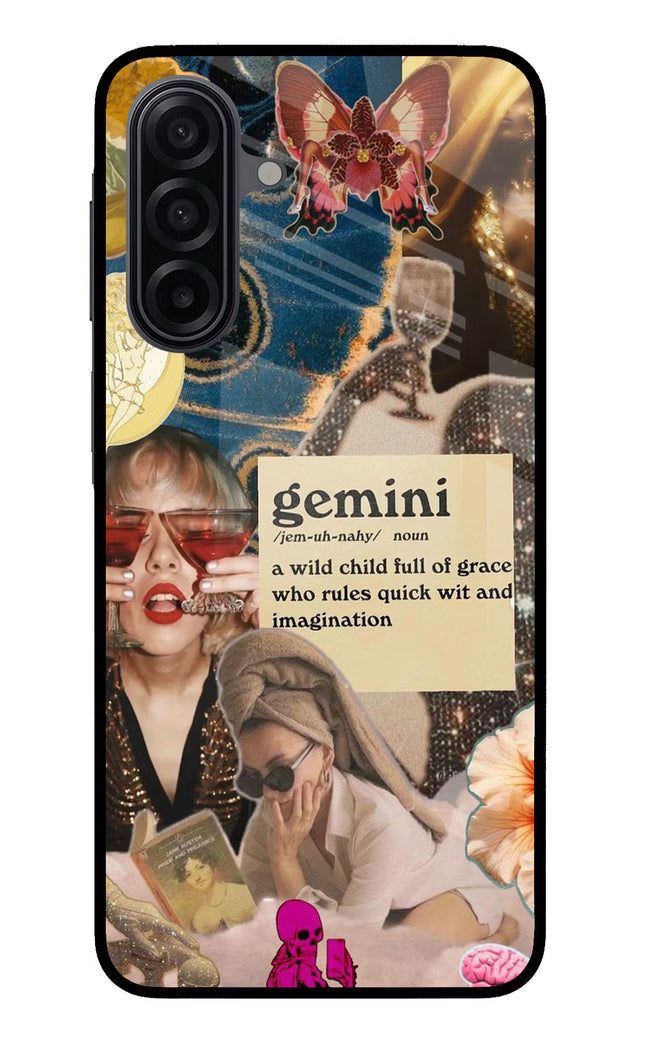 Gemini Zodiac Samsung M17 5G Glass Case Back Cover by Casekaro