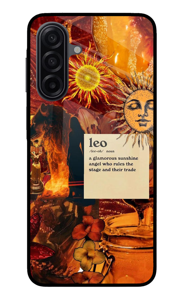 Leo Zodiac Samsung M17 5G Glass Case Back Cover by Casekaro