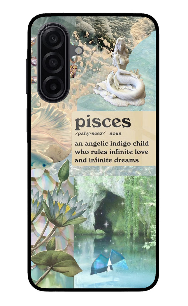 Pisces Zodiac Samsung M17 5G Glass Case Back Cover by Casekaro