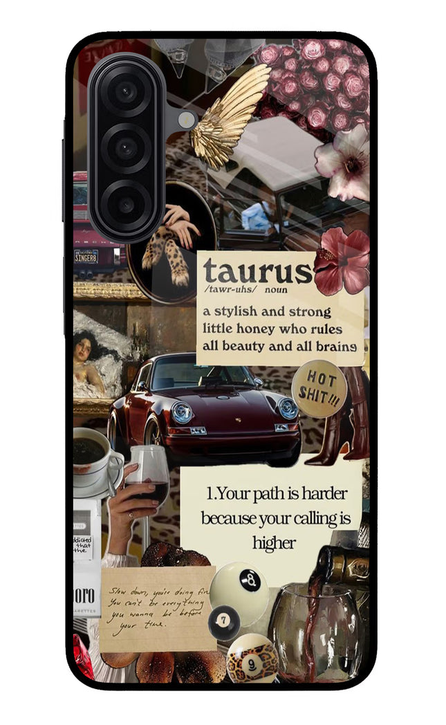 Taurus Zodiac Samsung M17 5G Glass Case Back Cover by Casekaro