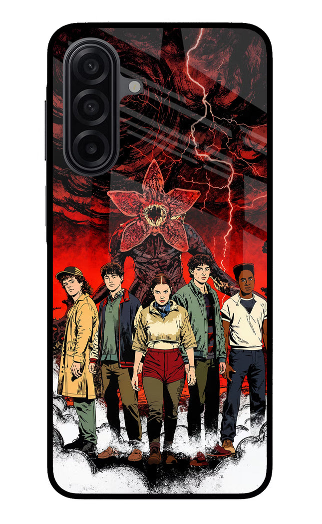Ordinary Things Characters Samsung M17 5G Glass Case Back Cover by Casekaro