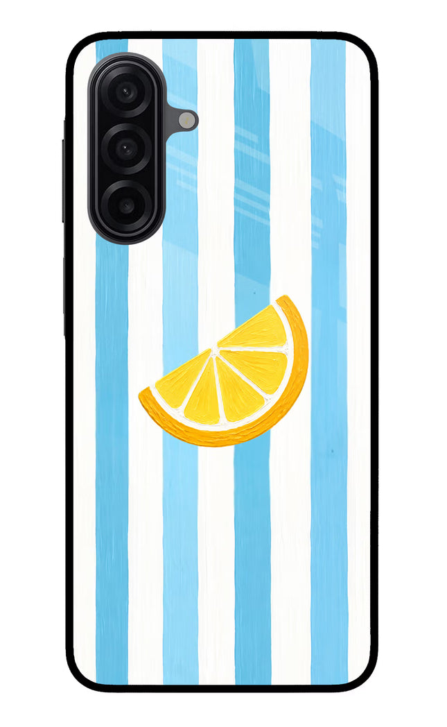 Summer Lemon Samsung M17 5G Glass Case Back Cover by Casekaro