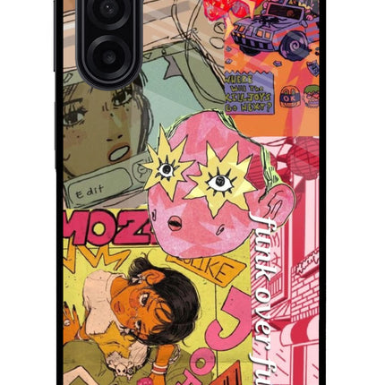 Funkover Samsung M17 5G Glass Case Back Cover by Casekaro