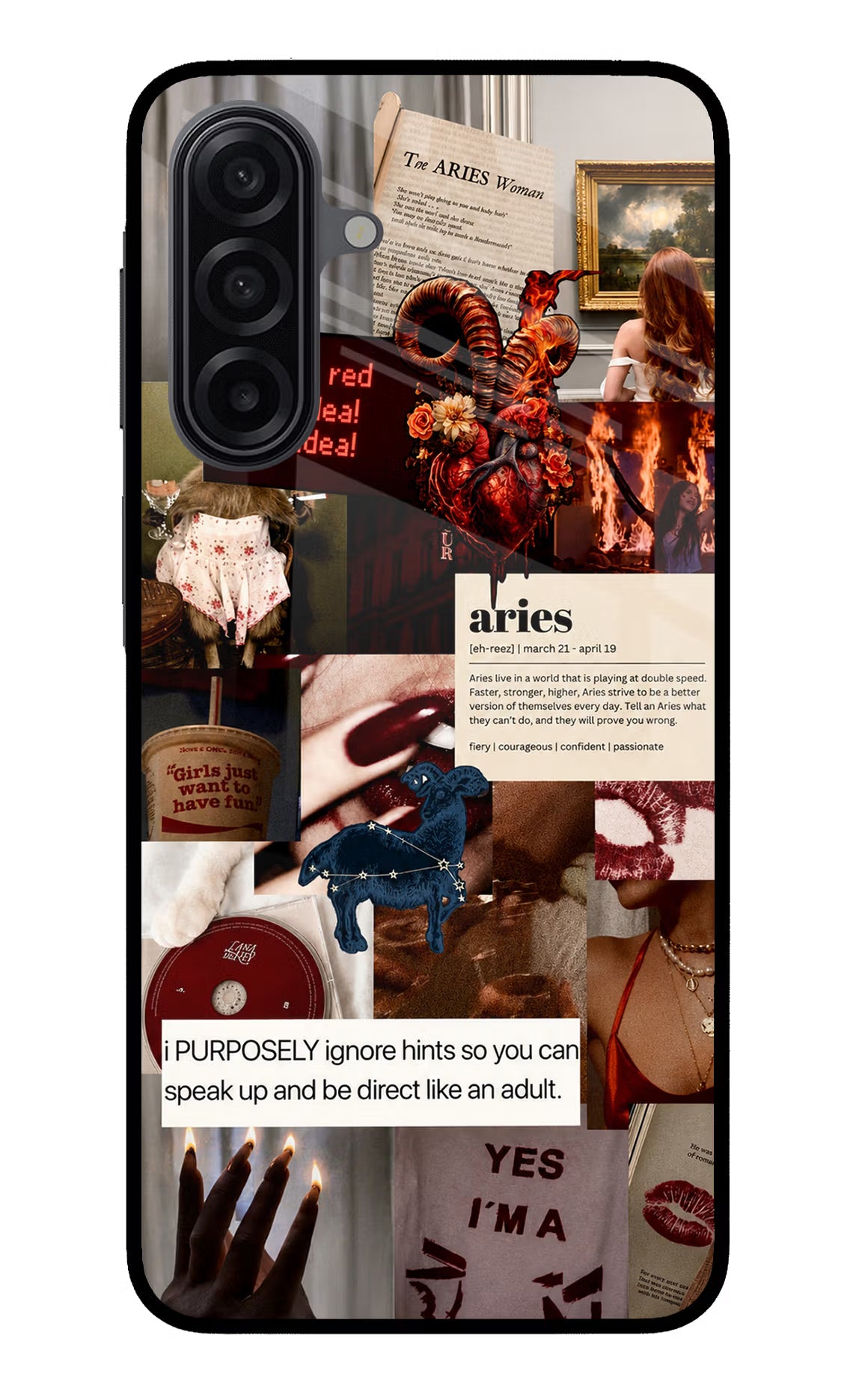 Zodiac Aries Samsung M17 5G Glass Case