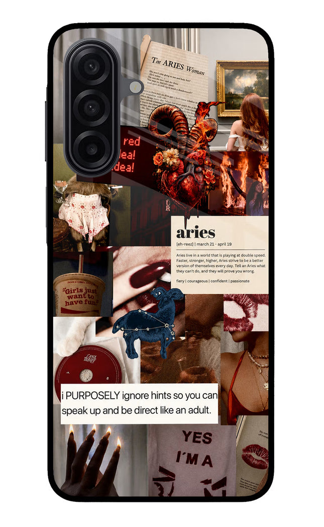 Zodiac Aries Samsung M17 5G Glass Case