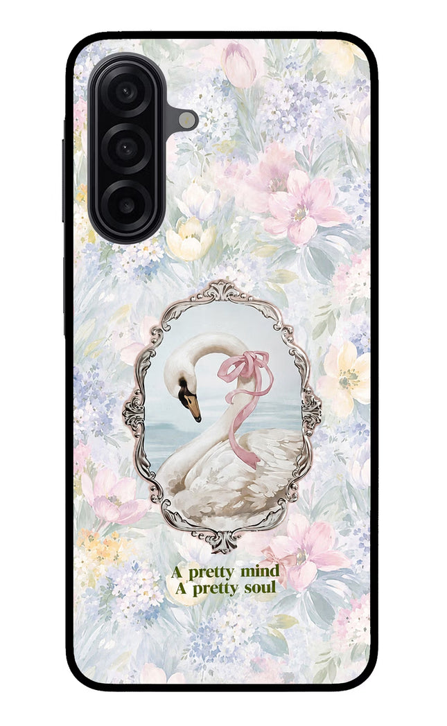 Pretty Mind Pretty Soul Samsung M17 5G Glass Case Back Cover by Casekaro