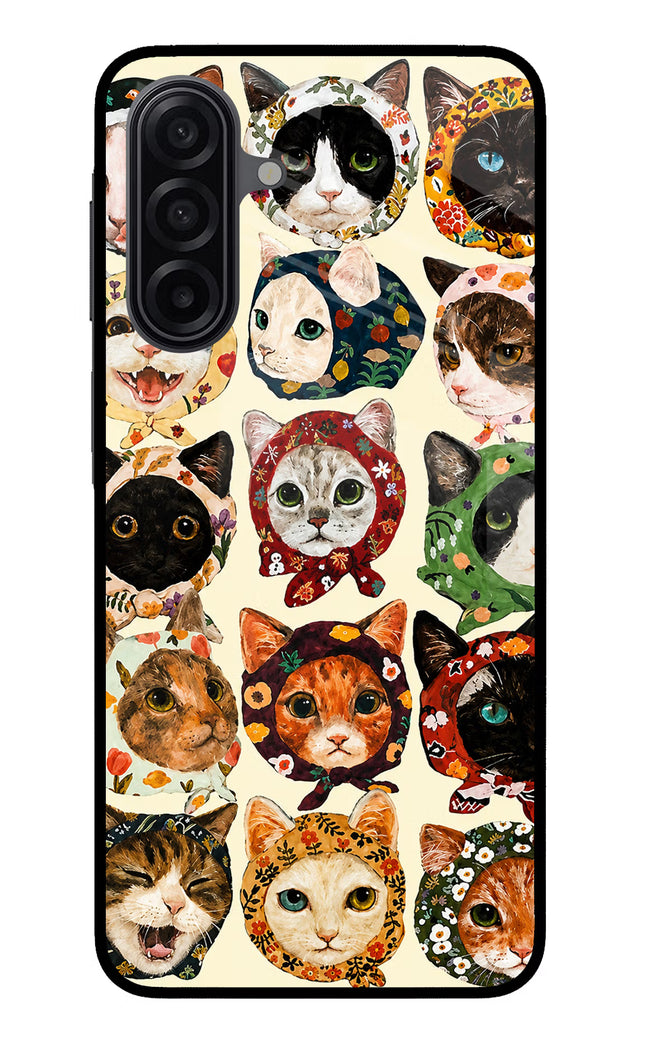 Cool Cat Samsung M17 5G Glass Case Back Cover by Casekaro