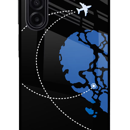 Love Orbit Samsung M17 5G Glass Case Back Cover by Casekaro