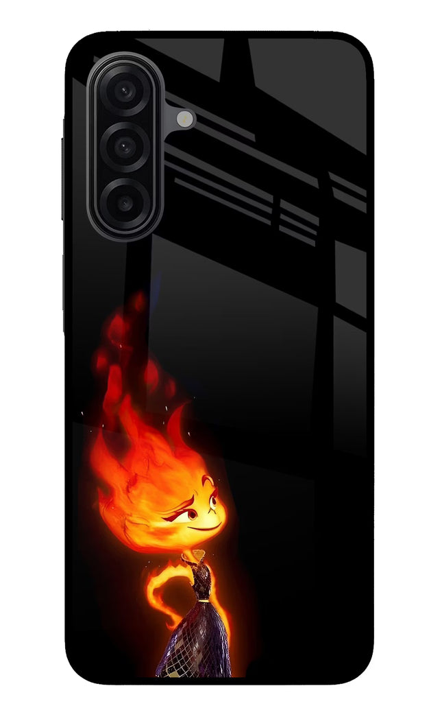 Ember Flame Samsung M17 5G Glass Case Back Cover by Casekaro