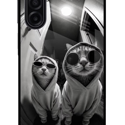 Hood Cats Samsung M17 5G Glass Case Back Cover by Casekaro