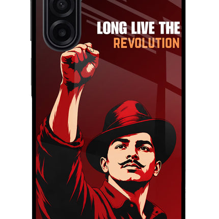 Bhagat Singh Revolution Samsung M17 5G Glass Case