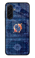 Koi Blue Samsung M17 5G Glass Case