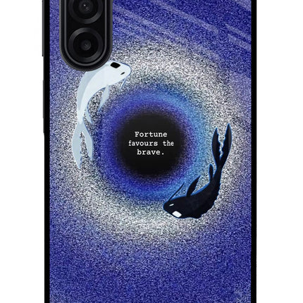 Dark Koi Samsung M17 5G Glass Case