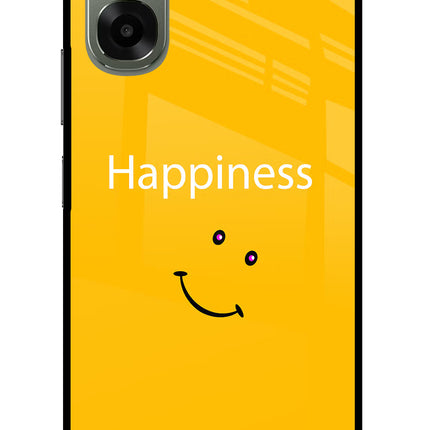Happiness With Smiley Oppo A6x 5G Glass Case Back Cover by Casekaro