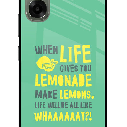 Quote Oppo A6x 5G Glass Case Back Cover by Casekaro