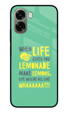 Quote Oppo A6x 5G Glass Case Back Cover by Casekaro
