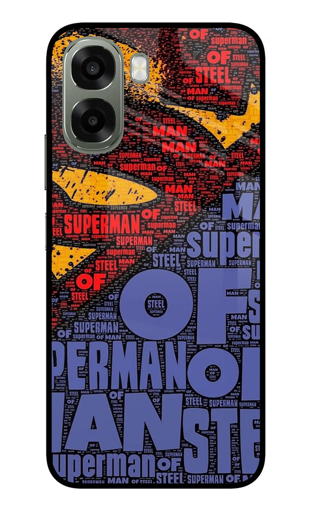 Superman Oppo A6x 5G Glass Case Back Cover by Casekaro