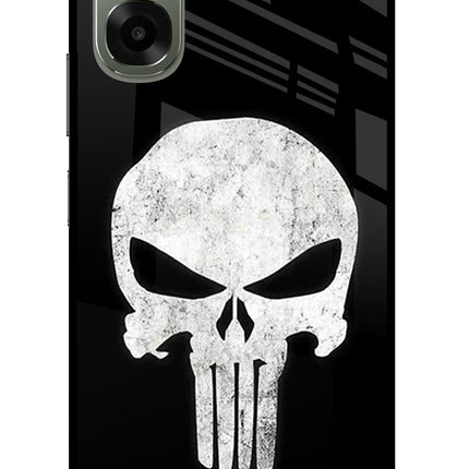 Punisher Skull Oppo A6x 5G Glass Case Back Cover by Casekaro