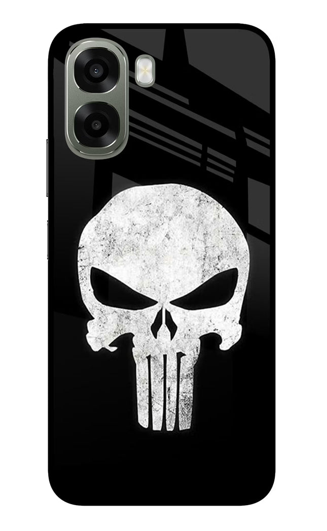Punisher Skull Oppo A6x 5G Glass Case Back Cover by Casekaro
