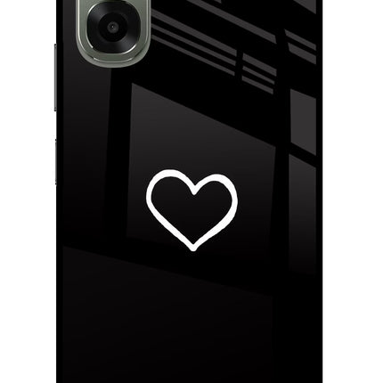 Heart Oppo A6x 5G Glass Case Back Cover by Casekaro