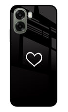 Heart Oppo A6x 5G Glass Case Back Cover by Casekaro