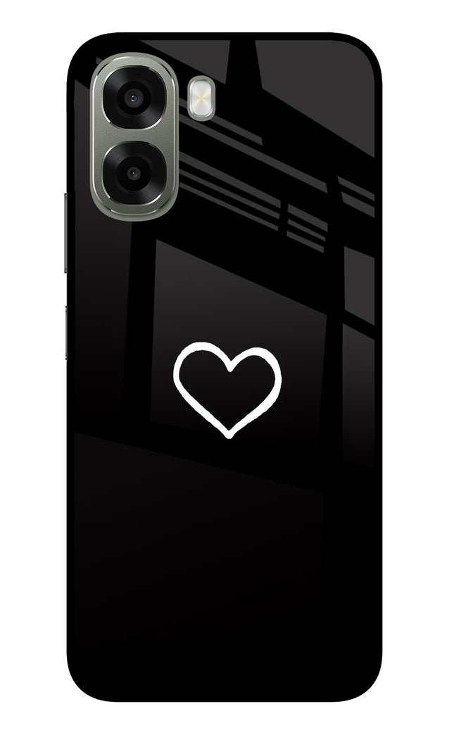 Heart Oppo A6x 5G Glass Case Back Cover by Casekaro