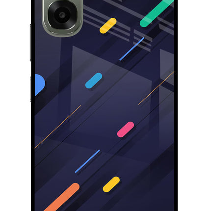 Abstract Design Oppo A6x 5G Glass Case Back Cover by Casekaro